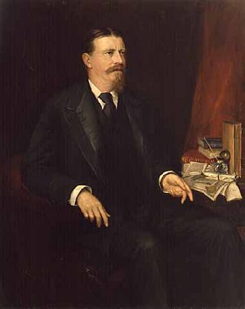 Adolfo Muller-Ury Painting of Governor William Rush Merriam oil painting image